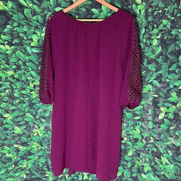 Indigo Rose burgundy casual / party dress plus size 1X - Picture 9 of 11